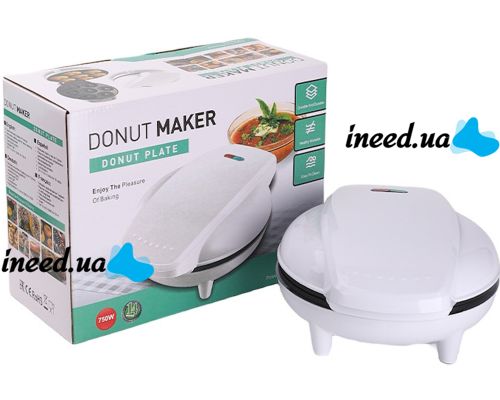 Donut Maker XL-615 750W 7-Piece Electric Donut Maker—A device for making and baking donuts at home with a nonstick coating (GP555)