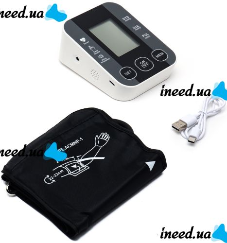 Electronic arm tonometer BP-S10 automatic shoulder blood pressure monitor with screen and voice on battery BP-510