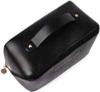 Косметичка органайзер для зберігання косметики Rose of Mon's Land Beauty Box Bag жіноча Дорожня сумка з ручкою, водонепроникна Mons Чорна
