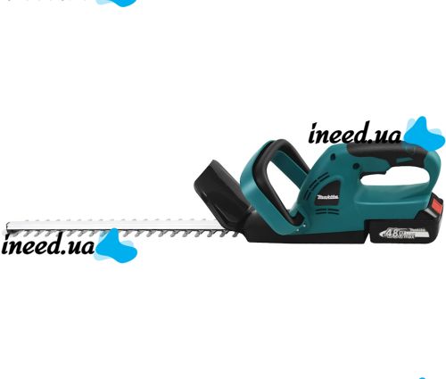Makita DUH483Z 48V 4 Ah cordless hedge trimmer with two batteries, Makita double-sided branch trimmer, bush and grass trimmer 48 cm