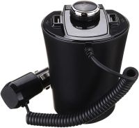 Car FM Transmitter from Cigarette Lighter H26 BX6 Bluetooth MP3 Transmitter Car FM Modulator Adapter in Car with Charging and Bluetooth in Cup Holder