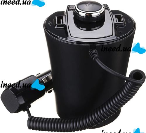 Car FM Transmitter from Cigarette Lighter H26 BX6 Bluetooth MP3 Transmitter Car FM Modulator Adapter in Car with Charging and Bluetooth in Cup Holder