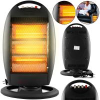 Floor infrared halogen heater Domotec MS-5951 1200W 3 power modes, tabletop quartz electric heater from the mains 1200W