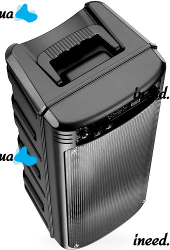 Outdoor Speaker with Microphone Hoco BS52 Billowing Outdoor Wireless Portable Bluetooth Speaker System, Stand-alone Karaoke, Remote Control and Color Music