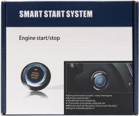 Кнопка зажигания старт стоп Smart Start System с иммобилайзером для авто с подсветкой, универсальная система запуска и остановки двигателя автомобиля