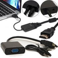 Конвертер HDMI на VGA універсальний відеокабель, адаптер перехідник для перетворення сигналу, аудіо вхід 3.5 mm Converter 1080P USB 34103