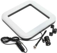 Квадратна кільцева селфи лампа Square Light D35 28 см підлогова світлодіодна LED лампа з тримачем для телефону для фото і відеозйомки USB