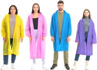 Reusable Raincoat with Hood EVA Raincoat TY876 120 cm Universal Windproof Button-down Raincoat with Long Sleeves from Rain and Wind AND-74