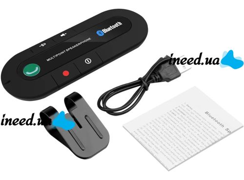 Car Wireless Speaker Julo HB 505-BT Hands Free Bluetooth Microphone with Speaker MP3 AUX Speakerphone with USB Phone Charger