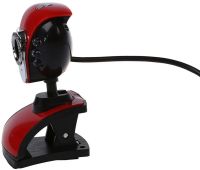Веб камера з мікрофоном Digital HD Camera DG-899 1280х720 універсальна зовнішня USB веб-камера на прищіпці для ПК комп'ютера і ноутбука Червона