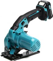 Акумуляторна дискова пила Makita HS301DWYE 10.8 V 1.5 Ah ручна циркулярна пила 85 мм 25.5 мм на два акумулятора для чистого розпилу в кейсі