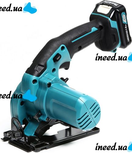 Акумуляторна дискова пила Makita HS301DWYE 10.8 V 1.5 Ah ручна циркулярна пила 85 мм 25.5 мм на два акумулятора для чистого розпилу в кейсі