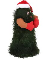 Dancing Xmas Tree ET02 interactive Christmas tree 17x10 cm rotating musical Christmas tree with hat on batteries