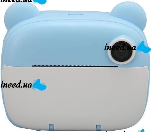 Детский фотоаппарат с мгновенной печатью DIY Instant Digital Camera M3 3 в 1 цифровая камера полароид для фото и видео на аккумуляторе Голубой