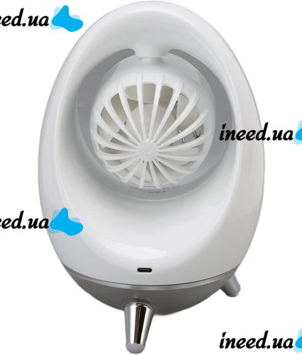 Table Fan with Humidifier Spray Cold Air Fan ZY-602 Cordless Air Conditioner Egg with Water Cooled Air and Backlight AND 441-2