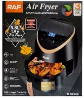 RAF Air Fryer R.5234B 5.8L Oil-Free Electric Air Fryer RAF Air Fryer R.5234B 7 programs 1500W Black