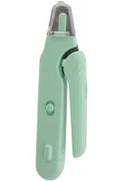 Тример когтерезка Nail Cutter PC-666 2 в 1 тример-пилка для стрижки кігтів собак і котів, автоматична пилка з обмежувачем і підсвічуванням від USB