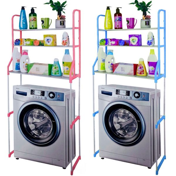 Стойка над стиральной машиной Supretto Washing Rack 91Х27 см напольный стеллаж, полка, этажерка для ванной комнаты, органайзер для хранения