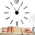 3D Wall Clock Diy Clock XZ127 Black DIY 70-150 cm Large Silent Self-adhesive 3D Clock Volumetric Numbers on the Wall for Home, Office Black