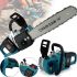 Makita DUC355Z 36V 5Ah cordless chainsaw 36V 5Ah 18" inches 46cm bar, Makita cordless chainsaw with 2 batteries for trimming tree branches