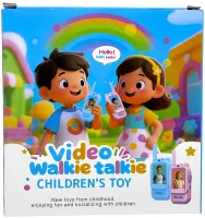 Детская рация с видеосвязью  Video Walkie Talkie JK200 2 штуки аккумуляторная Wi-Fi видео-рация с цветным дисплеем и видеочатом для детей от 6 лет