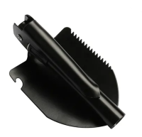 Tourist folding sapper shovel Tramp TR-55, pick, saw, opener with compass 5 in 1 made of steel, Black, tactical, car in a case