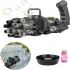 Іграшковий дитячий пістолет кулемет для створення мильних бульбашок Electric Bubble Gun Blaster 20 см, пістолет-кулемет для дітей Batlinggun Чорний