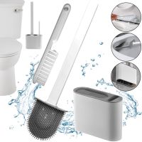 Set of brush and brush Cleaner Toilet Brush RD-5763 hanging Silicone flexible Brush on a stand with a wall mount for cleaning the toilet bowl HA-179