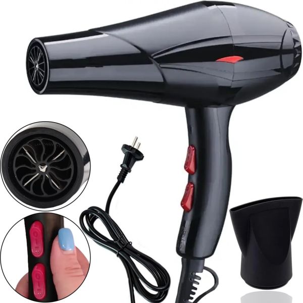 Профессиональный фен Mozer MZ-5932 5000W для сушки и укладки волос, Электрический фен с холодным обдувом и концентратором 2 скорости 2 режима