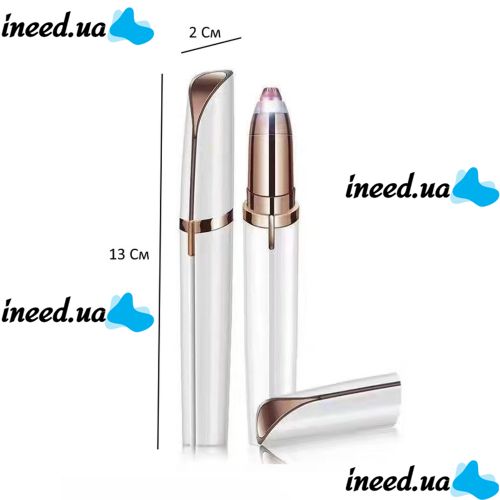 Жіночий епілятор для брів Finishing Touch Flawless Brows, портативний тример Електробритва для видалення волосся на батарейках Білий