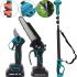 Набір електроінструментів Makita 24V 3в1 акумуляторний секатор DUP365 пила DUC155Z і телескопічний подовжувач 130-201 см Макіта з 2 акумуляторами