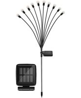 Вуличний садовий світильник Solar Sunari Lamp FLS-89 Світлячок 10 LED на сонячній батареї теплий білий, Ландшафтний ліхтар 72 см для саду