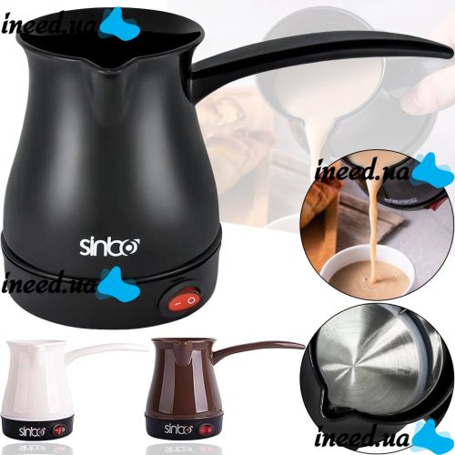 Electric turk Sinbo SCM-2928 coffee maker 0.3 L 600W, Electric Turk for brewing coffee, Non-stick Turk-coffee maker