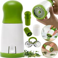 Ручний подрібнювач для свіжої зелені Herb Grinder ручна механічна млин для спецій і сушених трав з регульованим рівнем помелу Зелена