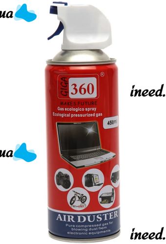 Очищуючий балон зі стисненим повітрям Giga 360 Air Duster Q24 450 мл пневматичний повітряний Очищувач для чищення техніки та електронних пристроїв