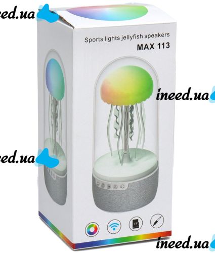 Portable Bluetooth Speaker Nightlight Jellyfish Jellyfish Speakers MAX 113 Tabletop Wireless Bluetooth Light with RGB Light and SD Card by USB