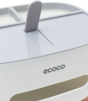 Настільний контейнер для серветок Ecoco E2009 серветниця органайзер для зберігання дрібниць із тримачем, підставкою для телефона Tissue Box AND-117