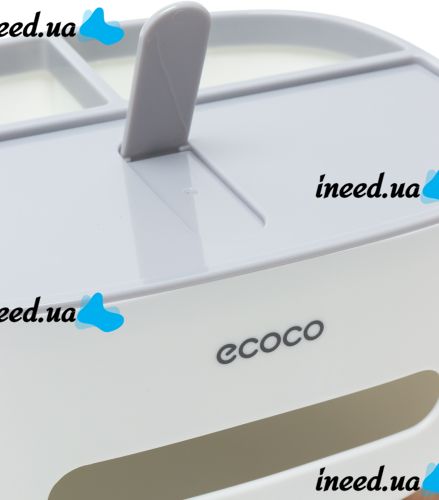 Настільний контейнер для серветок Ecoco E2009 серветниця органайзер для зберігання дрібниць із тримачем, підставкою для телефона Tissue Box AND-117