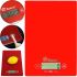 Domotec MS-912 Kitchen Electronic Scales from 1 g to 7 kg, MX-402 Rectangular sensor scales with a flat platform for weighing products Red