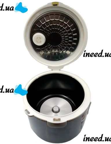 Electric multivark Domotec MS-7727 pressure cooker for 5 liters, 12 cooking modes 1500W White, Multi-cooker Domotek with heating and timer White