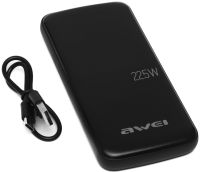Awei P13K 20000mah 22.5W 2 USB TYPE-C Power Bank Portable Charger with Fast Charging and Indicator, external battery pobank