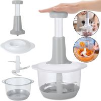 Ручний подрібнювач овочів Food Processor RM-U-A004 2000мл кухонний міні блендер з трьома лезами і контейнером для подрібнення продуктів FPC-01