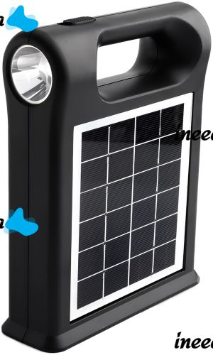 Портативная солнечная станция CcLamp CL-12 30W аккумуляторный светодиодный LED фонарь повербанк с 2 лампочками на солнечной батареи Power Bank