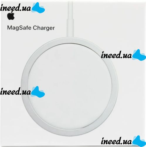 Бездротове зарядний пристрій Magsafe Magnetic універсальна магнітна зарядка магсейф для телефону і навушників IOS Android з виходом Type-C Біла