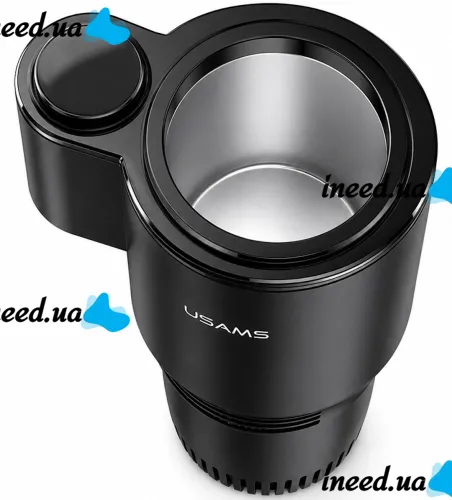 Usams US-ZB160 Smart Car Cup Holder with Beverage Heating and Cooling Function—0-60 Smart Mug with Display, Powered by a 12V Car Cigarette Lighter