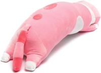 М'яка плюшева іграшка-подушка кіт Батон 50 см Pink дитяча подушка обнімашка котик, іграшковий довгий антистрес кіт-батон від 3-х років Рожевий