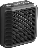 Portable Mini Wall Heater Handy Heater NFJ-08 800W Electric Wall Mounted Fan Heater with Display and Remote Control AND 032 Black
