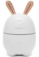 Зволожувач повітря нічник Зайчик Rabbit Humidifier Y-105 200 мл ультразвуковий настільний очищувач дифузор з LED підсвічуванням USB Air Purifier