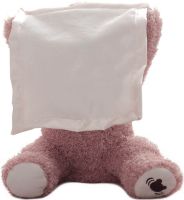 Soft Children's Toy Peekaboo Bear Teddy Bear 33 cm Musical Interactive Playing Hide-and-Seek Talking Bear from 6 Months Old Pink Peekaboo