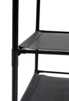 Кутова вішалка для одягу та взуття Corner Coat Rack YP301 вертикальна стійка з гачками TM2 - 202 для зберігання речей на три полиці 185х40 см TM3-303 Black
